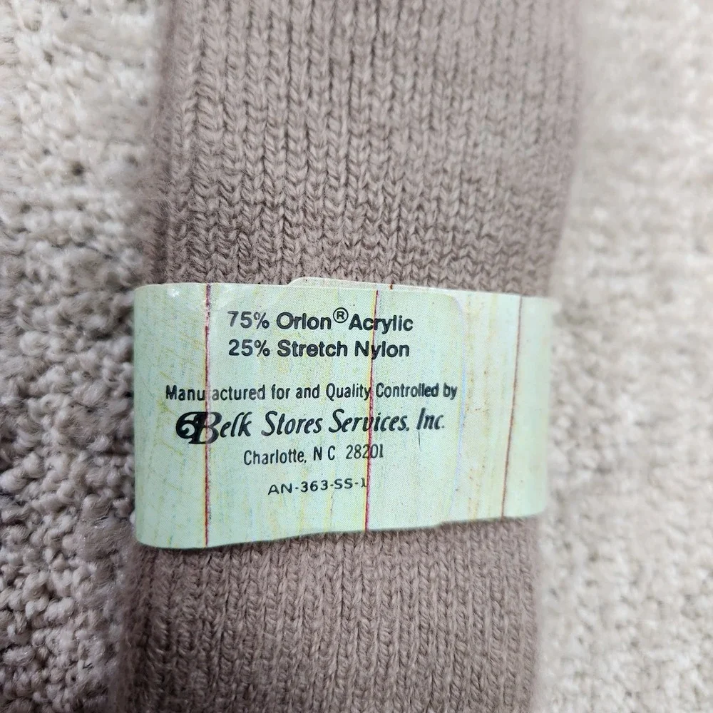 Vintage 70s NOS Socks Men 10-13 Anti Static Stretch Crew Andhurst Clipper